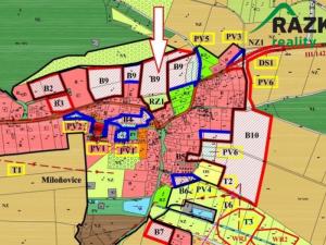 Prodej pozemku pro bydlení, Miloňovice, 9827 m2