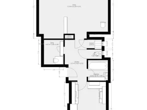 Pronájem bytu 3+kk, Brno - Veveří, Dřevařská, 65 m2