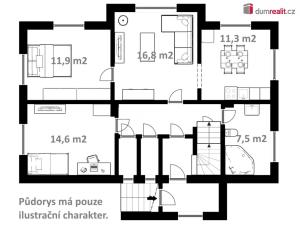 Prodej rodinného domu, Vyšší Brod, Lesní, 90 m2