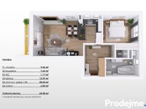 Prodej bytu 2+kk, Velké Meziříčí, Školní, 73 m2