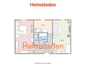 Pronájem bytu 2+1, Karviná - Nové Město, Janského, 51 m2