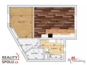 Prodej bytu 2+kk, Jesenice - Zdiměřice, Hrnčířská, 49 m2