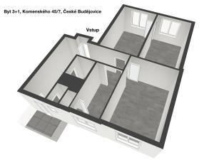 Prodej bytu 3+1, České Budějovice, Komenského, 66 m2