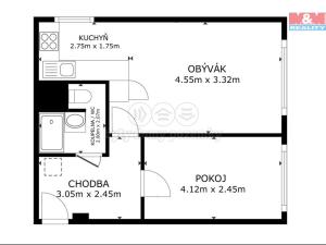 Prodej bytu 2+kk, Podbořany, Příčná, 39 m2