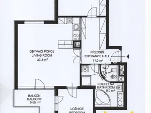 Prodej bytu 3+kk, Praha - Strašnice, Názovská, 89 m2