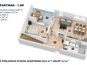 Prodej bytu 4+kk, Vrchlabí, Horská, 90 m2