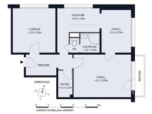 Prodej bytu 2+1, České Budějovice, Kubatova, 62 m2