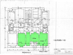 Pronájem obchodního prostoru, Praha - Vinohrady, Mánesova, 60 m2