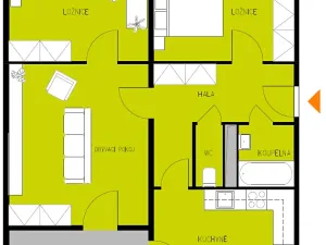 Pronájem bytu 3+1, Česká Lípa, Uranová, 72 m2