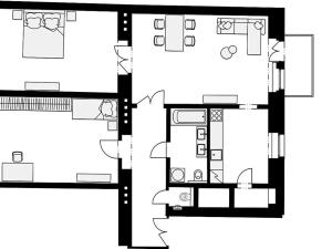 Pronájem bytu 3+kk, Praha - Smíchov, Kotevní, 94 m2