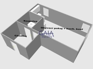 Prodej bytu 1+kk, Strážnice, Ořechovka, 41 m2