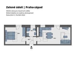 Prodej bytu 2+kk, Tuchoměřice, V Kněžívce, 46 m2