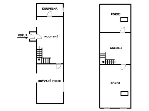 Prodej rodinného domu, Bdín, 64 m2