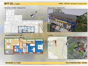 Prodej bytu 3+kk, Cheb, Hradební, 80 m2