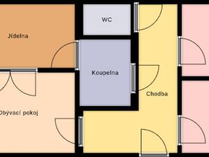 Prodej bytu 3+1, Praha - Kobylisy, Třeboradická, 74 m2