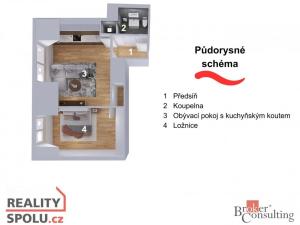 Prodej bytu 2+kk, Praha - Libeň, Heydukova, 48 m2
