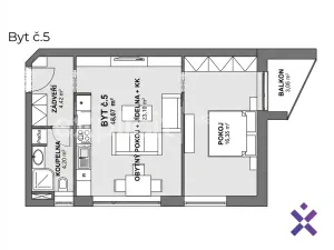 Prodej bytu 2+kk, Ježov, 63 m2