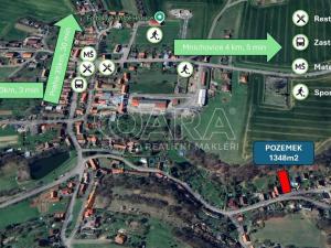 Prodej pozemku pro bydlení, Hrusice, U Potoka, 1348 m2