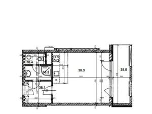 Pronájem bytu 1+kk, Praha - Zličín, Míšovická, 48 m2