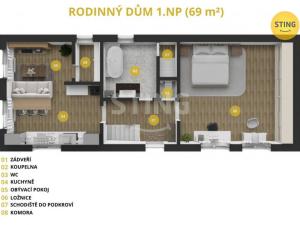 Prodej rodinného domu, Ronov nad Doubravou - Moravany, 69 m2