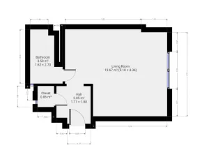 Pronájem bytu 1+kk, Praha - Libeň, Kandertova, 28 m2