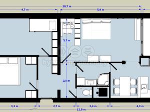 Pronájem bytu 3+1, Praha - Kobylisy, Štíbrova, 70 m2