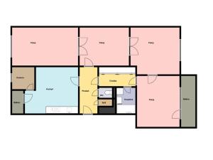 Pronájem bytu 4+1, Praha - Střešovice, Patočkova, 104 m2