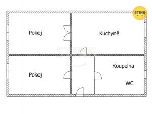 Pronájem bytu 2+1, Mohelnice, Staškova, 54 m2