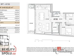 Prodej bytu 3+kk, Praha - Nusle, Kloboučnická, 82 m2