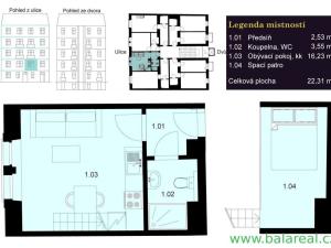 Pronájem bytu 1+kk, Praha - Malá Chuchle, Strakonická, 24 m2