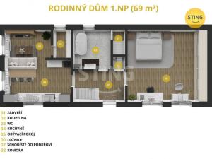 Prodej bytu 3+kk, Vojtěchov, 70 m2