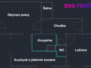 Prodej bytu 2+1, Chomutov, Šafaříkova, 55 m2