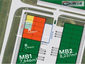 Pronájem skladu, Mladá Boleslav - Bezděčín, 2249 m2