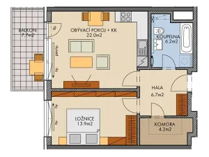 Prodej bytu 2+kk, Praha - Dolní Měcholupy, Kardausova, 63 m2