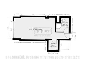 Prodej bytu 1+kk, Poděbrady, Pionýrů, 32 m2