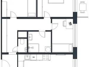 Prodej bytu 4+kk, Praha - Záběhlice, Chmelová, 75 m2