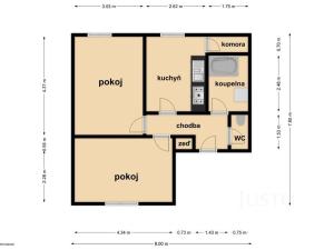 Pronájem bytu 2+1, Zábřeh, Žižkova, 53 m2