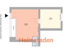 Pronájem obchodního prostoru, Havířov, Slovenského národního povstání, 44 m2