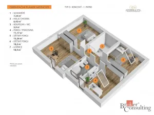 Prodej rodinného domu, Ořech, Východní, 170 m2