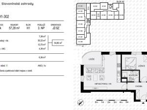 Prodej bytu 2+kk, Olomouc, Loudova, 55 m2