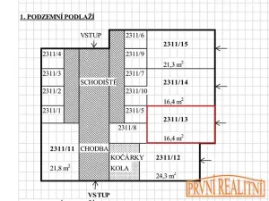 Prodej garáže, Uherský Brod, Neradice, 16 m2