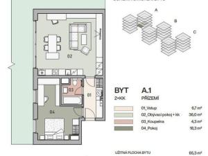 Prodej bytu 2+kk, Praha - Vysočany, Ke Klíčovu, 68 m2