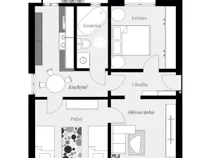 Prodej bytu 3+1, Dolní Třebonín, 65 m2