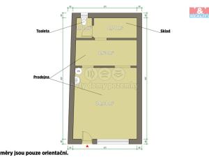 Pronájem obchodního prostoru, Chudenice, Tyršova, 39 m2