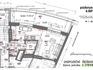 Prodej bytu 1+kk, Praha - Veleslavín, Veleslavínská, 54 m2