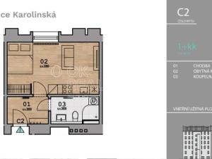 Pronájem bytu 1+kk, Ostrava, 28. října, 30 m2