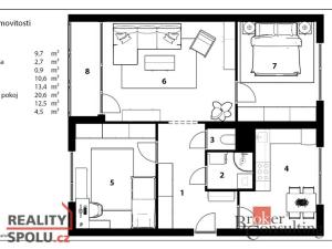 Prodej bytu 3+1, Jablonec nad Nisou - Mšeno nad Nisou, Arbesova, 72 m2