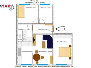 Prodej bytu 4+1, Litvínov - Horní Litvínov, Valdštejnská, 68 m2