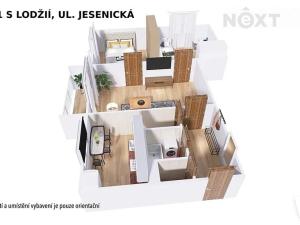 Prodej bytu 3+1, Šumperk, Jesenická, 60 m2