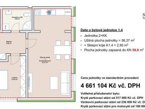Prodej bytu 2+kk, Liberec, Vojanova, 56 m2